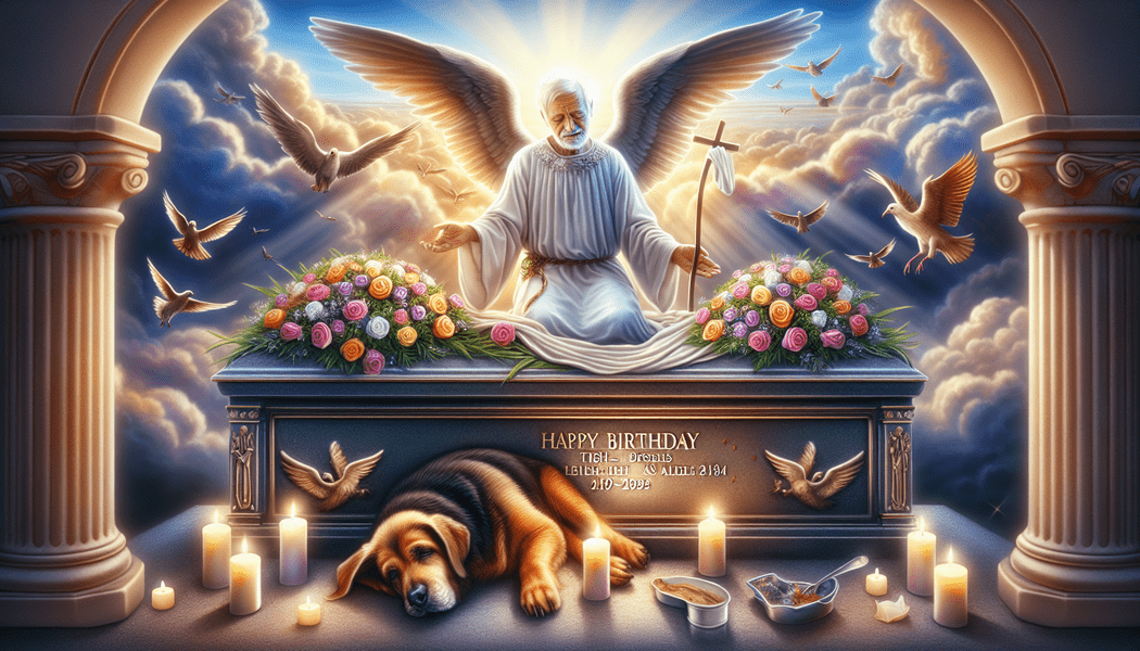 Verstorben - Happy Birthday im Himmel - die besten Wünsche - Wörter suchen